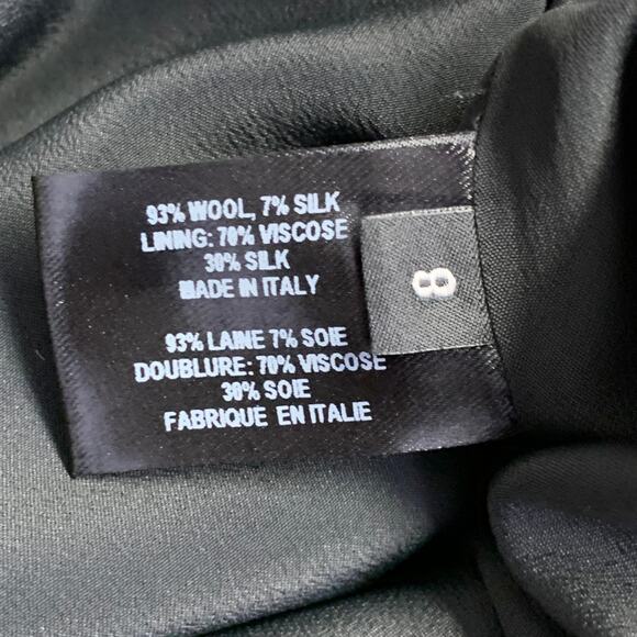 PROENZA SCHOULER Size 8 Tan Black Wool Silk Animal Print Back Zip Mini Skirt - Picture 5 of 5